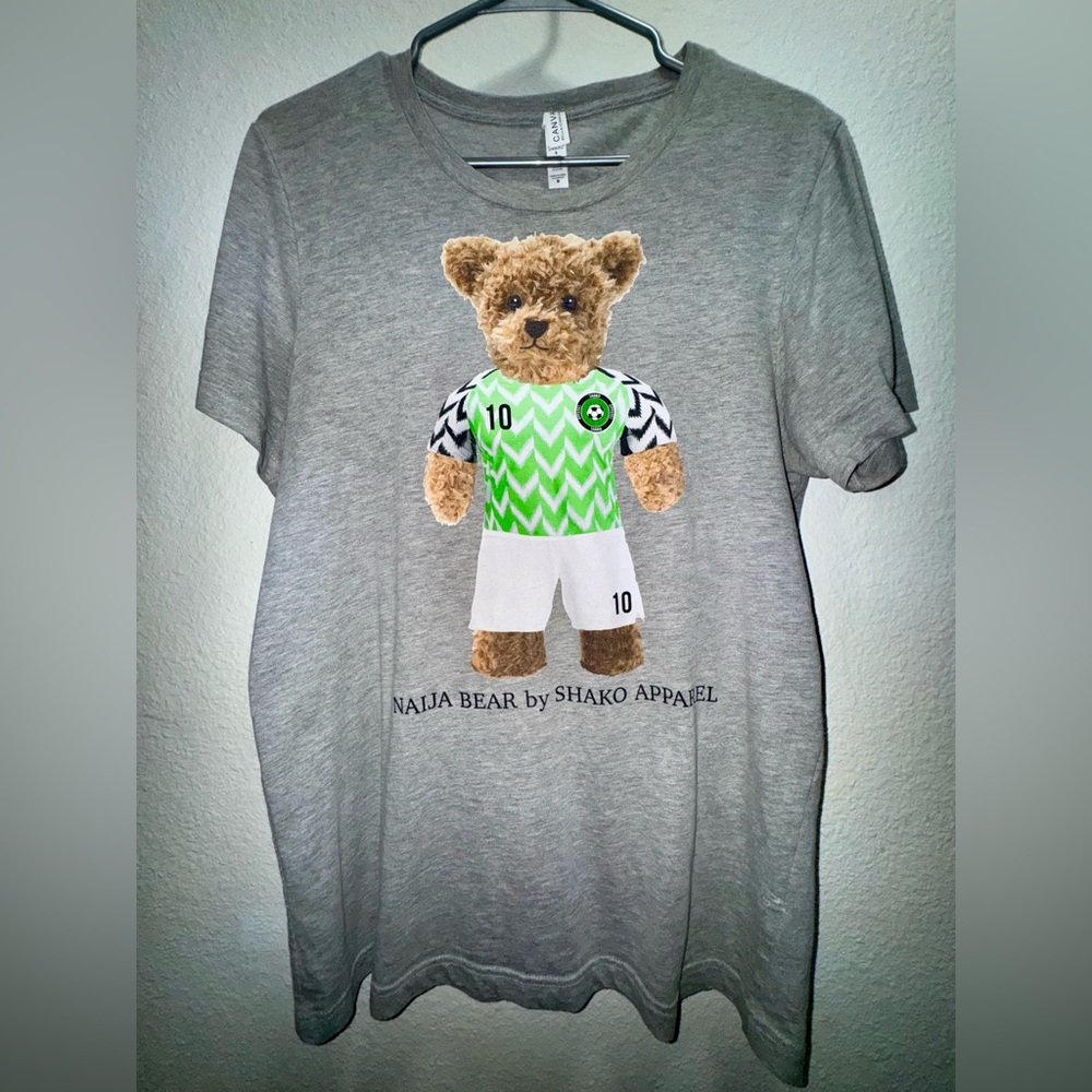 Naija Bear Graphic Tee by Shako Apparel - Size Medium